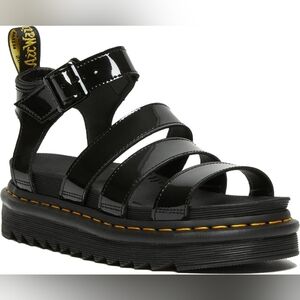 Dr. Martens Blaire Patent Leather Strap Sandals
